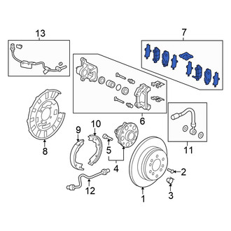 Honda OE - Rear Disc Brake Pad Set