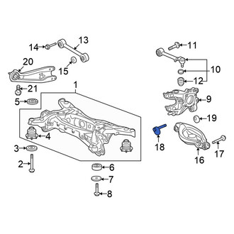 Honda OE - Rear Lower Suspension Control Arm Bolt