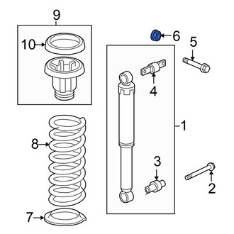 Honda OE - Suspension Shock Absorber Nut