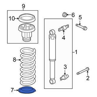 Honda OE - Rear Lower Coil Spring Insulator