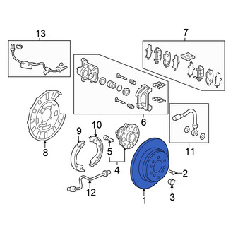 Honda OE - Rear Disc Brake Rotor