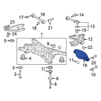 Honda OE - Rear Left Suspension Control Arm
