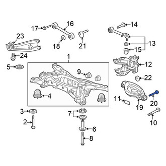 Honda OE - Rear Lower Suspension Control Arm Bolt