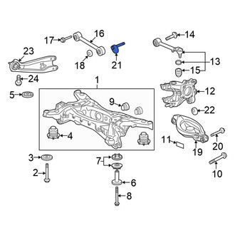 Honda OE - Rear Lower Suspension Control Arm Bolt