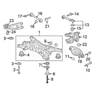Honda OE - Suspension Crossmember Bolt