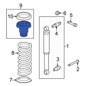 Honda OE - Rear Coil Spring Damper