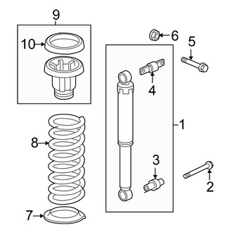 Honda OE - Rear Suspension - Shocks & Components (AWD)