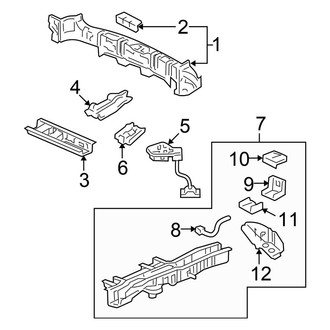 Honda OE - Rear Body & Floor - Floor & Rails