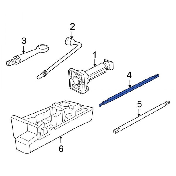 Honda OE 89320SJCA01 Spare Tire Hoist Wrench