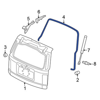 Honda OE - Rear Hatch Seal
