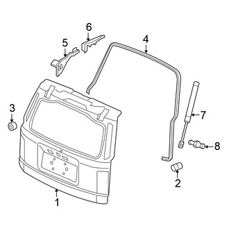 Honda OE - Lift Gate - Gate & Hardware