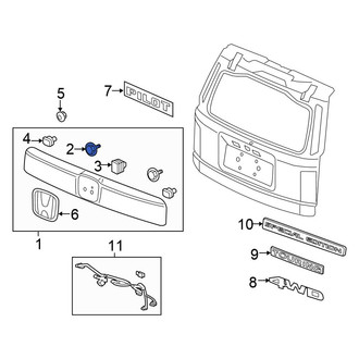 Honda OE - Liftgate Trim Panel Clip