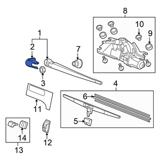Honda OE - Rear Wiper Arm Cover