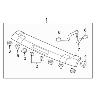 Honda OE - Lift Gate - Spoiler