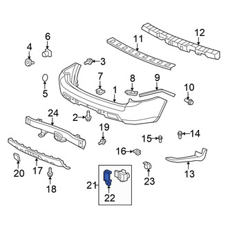Honda OE - Rear Parking Aid Sensor Bracket