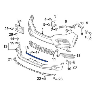 Honda OE - Front Bumper Trim
