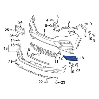 Honda OE - Front Left Fog Light Cover