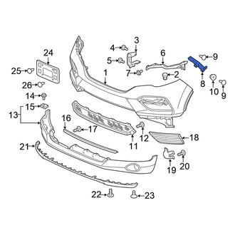 Honda OE - Front Right Bumper Cover Brace
