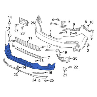 Honda OE - Rear Lower Bumper Cover
