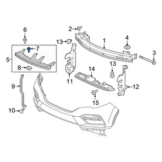 Honda OE - Front Bumper Cover Support Rail Bolt
