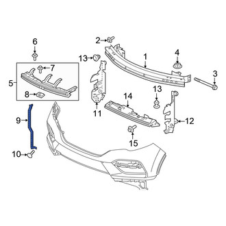 Honda OE - Grille Reinforcement Bracket