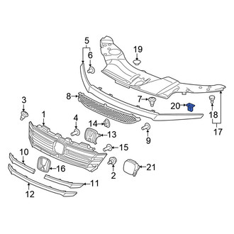 Honda OE - Radiator Support Access Cover Clip