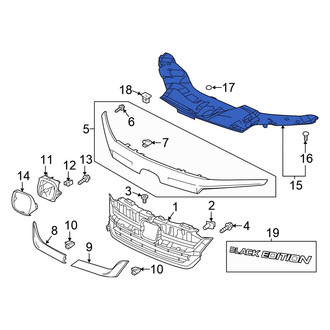 Honda OE - Front Radiator Support Access Cover