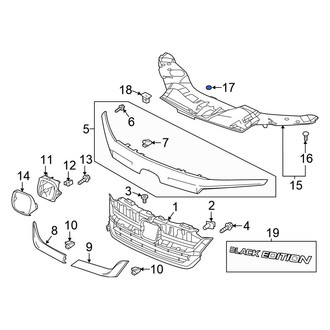 Honda OE - Radiator Support Access Cover Cap