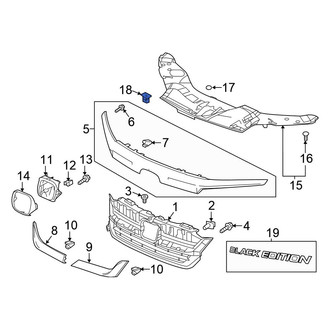 Honda OE - Radiator Support Access Cover Clip
