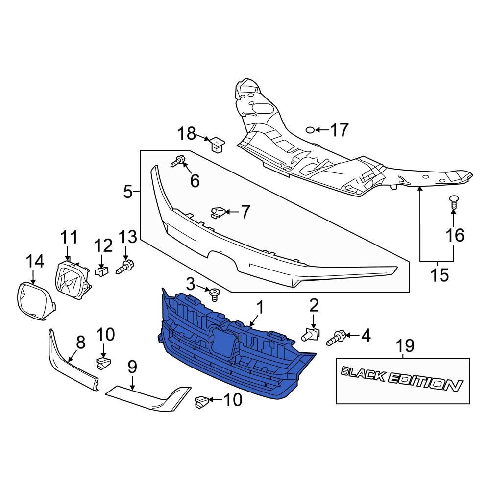 honda-oe-71121tg7a50-front-upper-grille