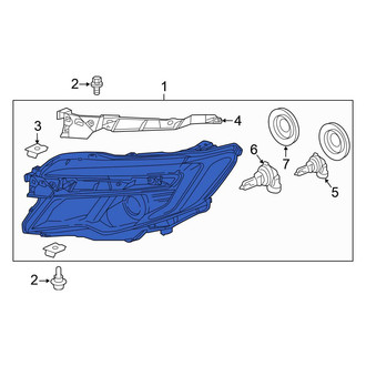 Honda OE - Front Right Headlight Assembly