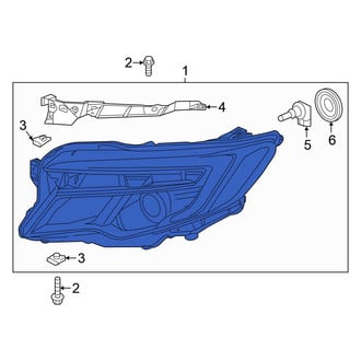 Honda OE - Front Left Headlight Assembly