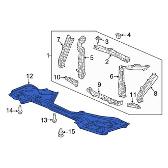 Honda OE - Front Radiator Support Splash Shield