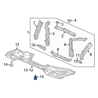 Honda OE - Bumper Cover Retainer