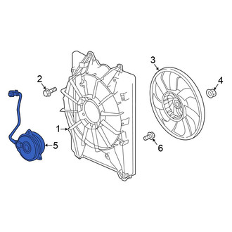 Honda OE - Left Engine Cooling Fan Motor