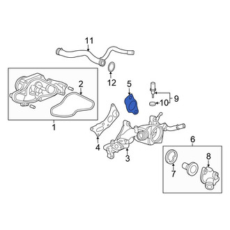 Honda OE - Right Engine Coolant Outlet Gasket