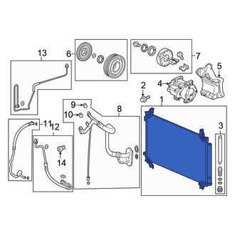 Honda OE - A/C Condenser