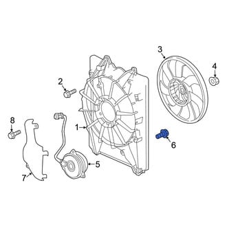 Honda OE - Engine Cooling Fan Shroud Screw