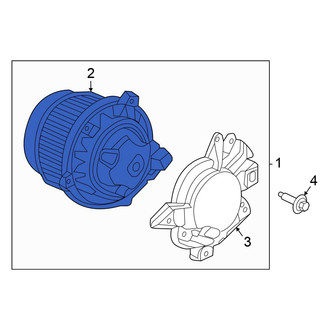 Honda OE - Rear HVAC Blower Motor Assembly