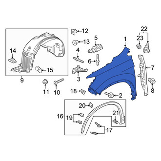Honda OE - Front Left Fender