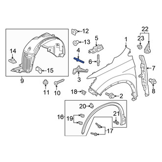 Honda OE - Front Fender Rivet
