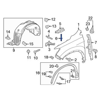 Honda OE - Front Fender Rivet
