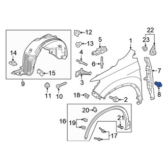 Honda OE - Fender Insulator Clip