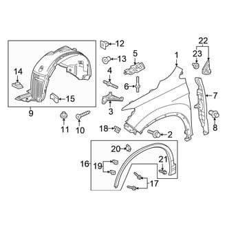 Honda OE - Fender - Exterior Trim