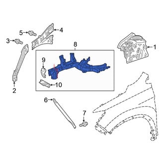 Honda OE - Front Left Frame Side Member Assembly