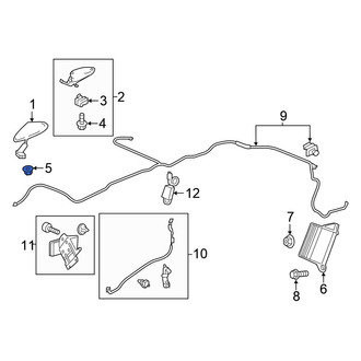 Honda OE - Radio Antenna Mast Nut