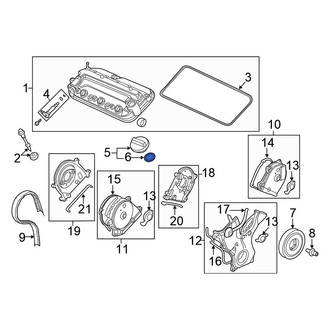 Honda OE - Engine Oil Filler Cap Gasket