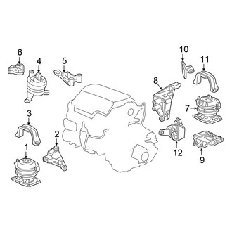 Honda OE - Engine / Transaxle - Engine & Transmission Mounting
