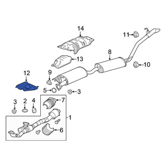 Honda OE - Front Floor Pan Heat Shield