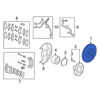 Honda OE - Front Disc Brake Rotor